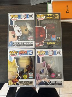 Funko Pop Bundle (Demon Slayer, Batman, Naruto)
