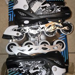  Light Up  Inline Skates Adjustable Sizes 3Y To 6Y