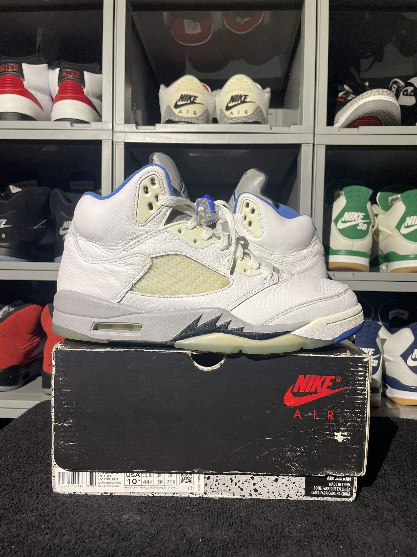 Jordan 5 Stealth 2.0- 9.5M- rep Box