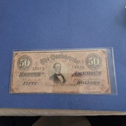 Collectible Coin &Currency Fifty Dollar Bill 