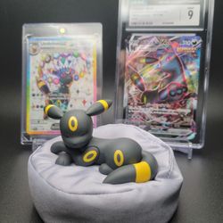 Umbreon Bundle - CGC 9 VMAX Climax CSR + Umbreon ex Stellar Crown + Sleeping Figure