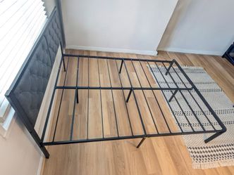 Queen size bed frame with headboard