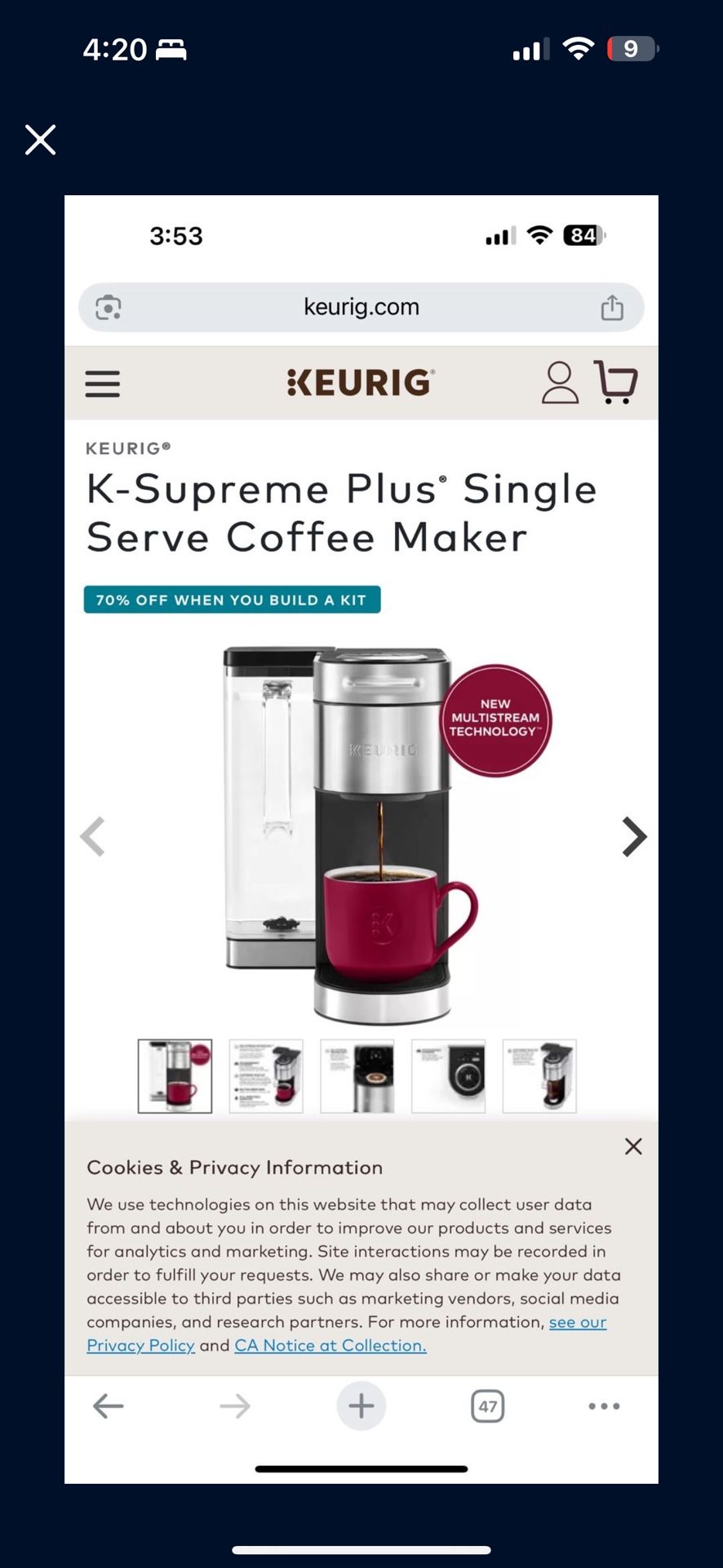 Kuerig Coffee Maker