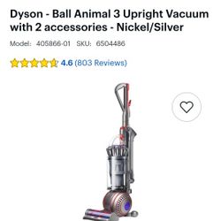 Dyson - Ball Animal 3 Upright Vacuum with 2 accessories - Nickel/Silver