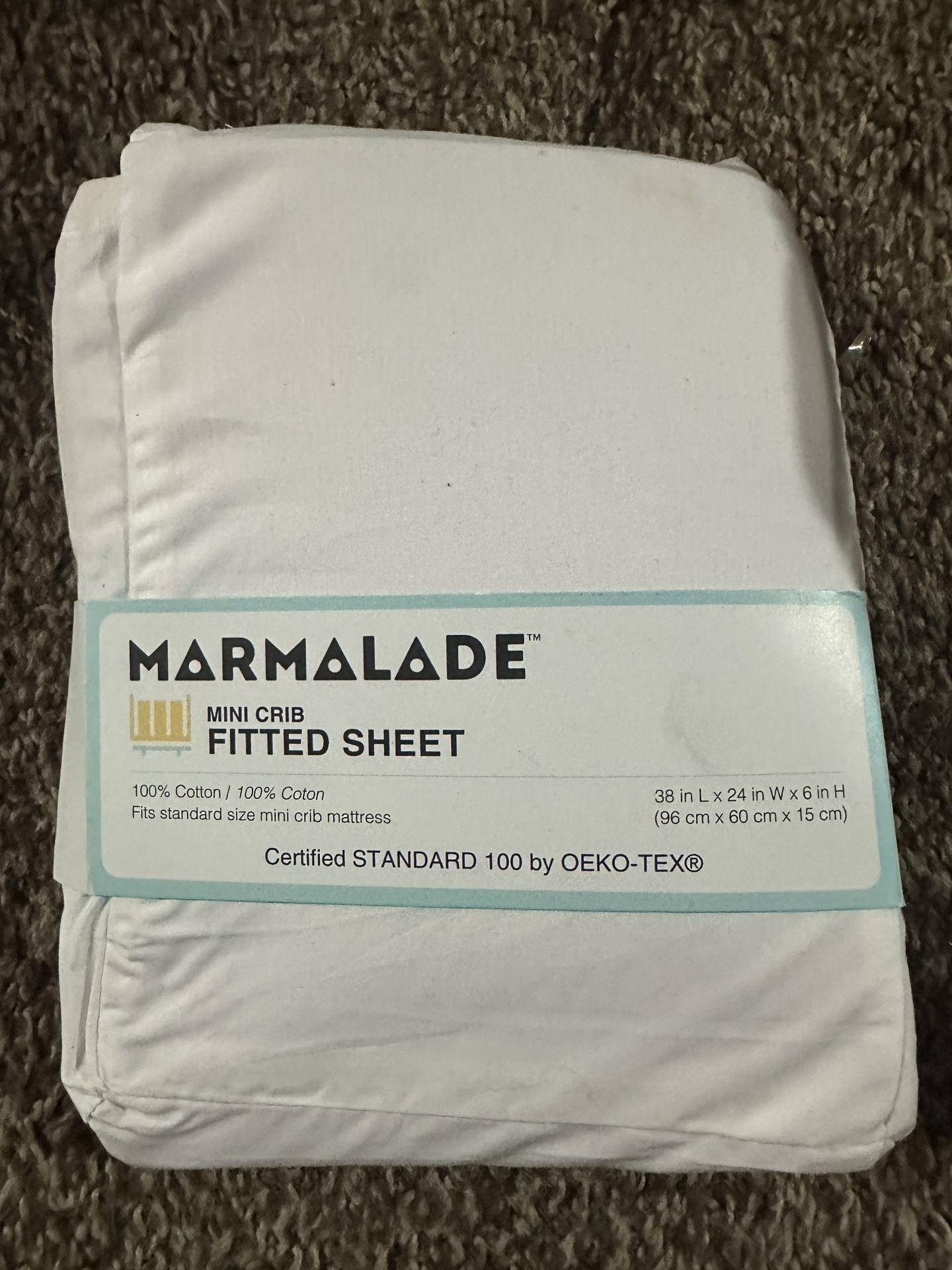 MINI CRIB FITTED SHEET