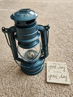 Vintage Swallow Kerosene Lantern 235 Green Metal