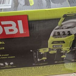 Gal. Vertical Compressor with 3 Piece Air Nailer Kit 