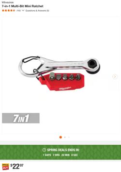 Milwaukee 7-in-1 Multi-Bit Mini Ratchet
