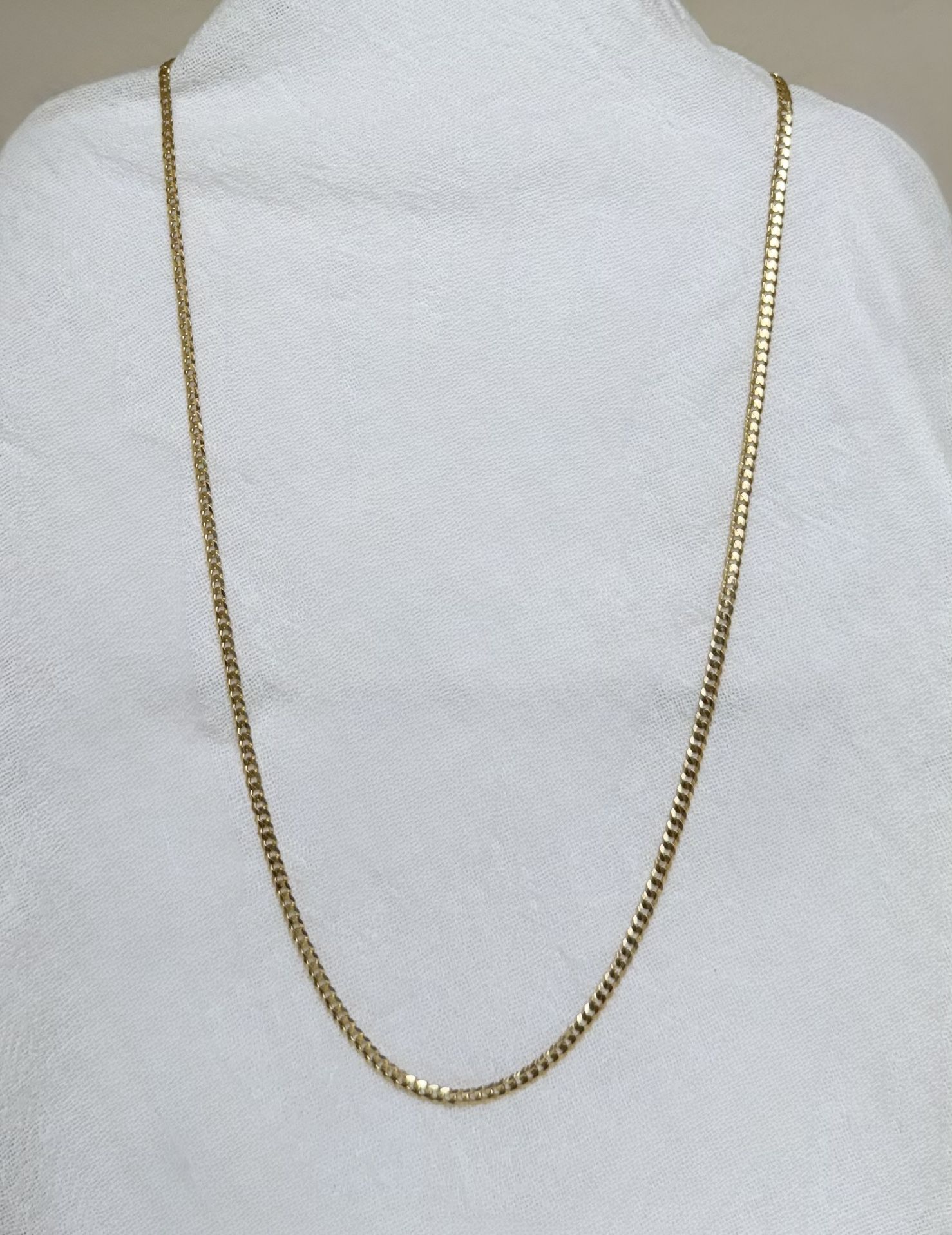 14K Solid Gold Cuban Chain / Bracelet – New