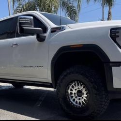 Kmc 445 Custom Black / Ring 17x9 8x180 +0 Offset With Toyo R/T Trail 37x12.50R17 Tires π₯π₯π₯