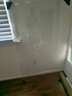 Shower door with fraim