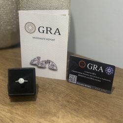 VVSI Moissanite Halo Rings