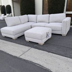 Thomasville Drayden 3-Piece Sectional (Light Gray) *FREE DELIVERY 🚚* 