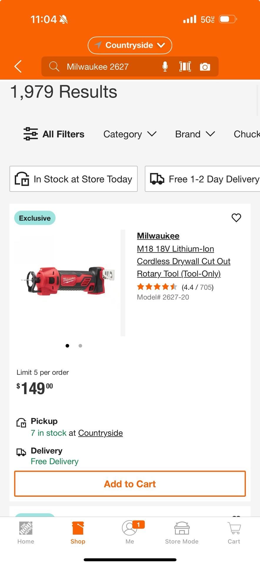 Milwaukee M18 18V Lithium-lon Cordless Drywall Cut Out Rotary Tool (Tool-Only).