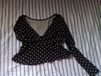 Shein polka dot top