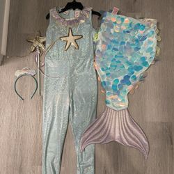 Girls Mermaid Dress Up Set Size 5/6
