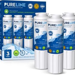Pureline UKF8001 Refrigerator Water Filter Replacement, EDR4RXD1, Everydrop Filter 4, UKF8001AXX-750, UKF8001AXX-200, Maytag UKF8001, Whirlpool EDR4RX