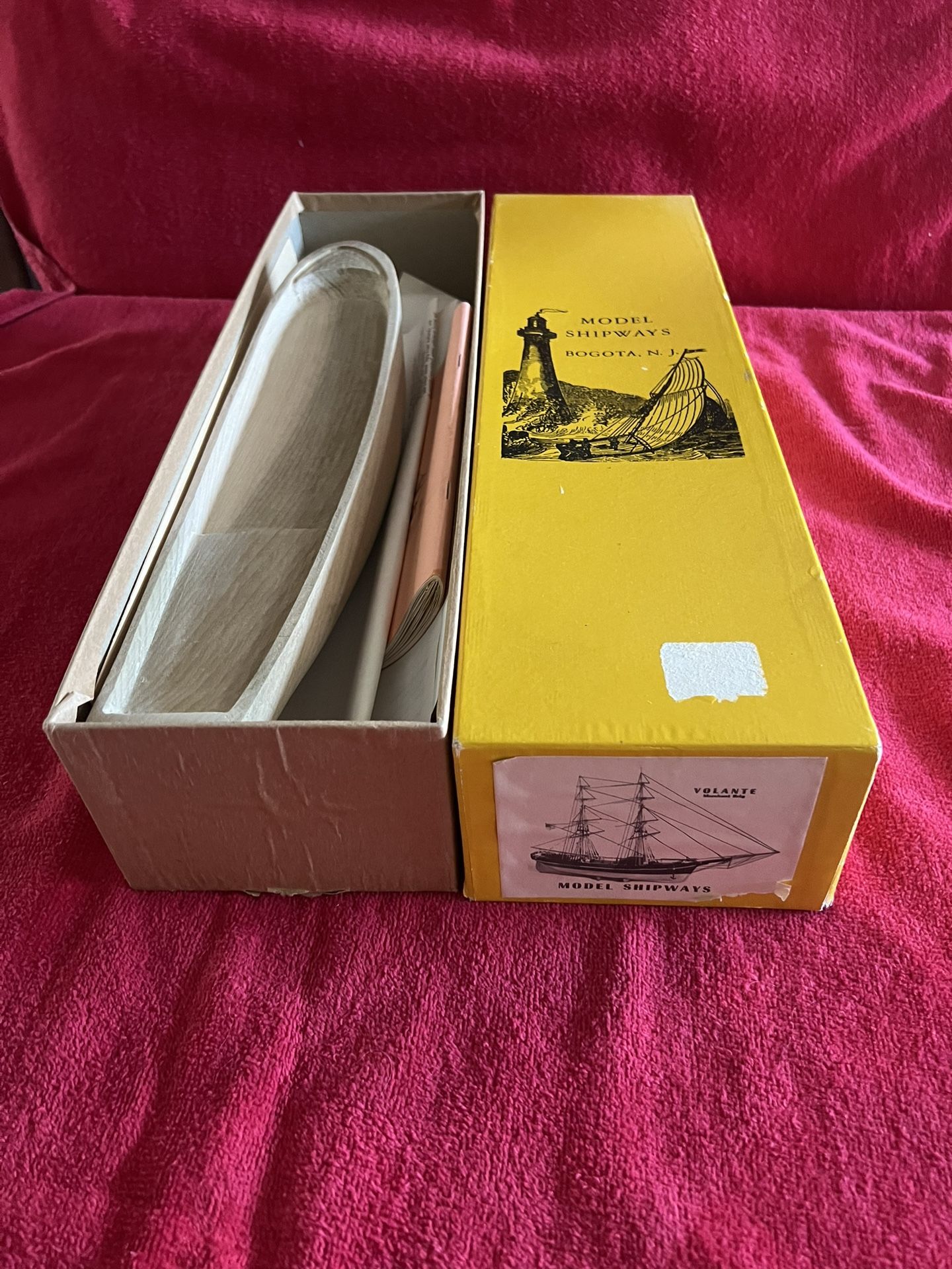  Vintage Model Shipways Bogota N J VOLANTE- 1853 wood merchant brig model