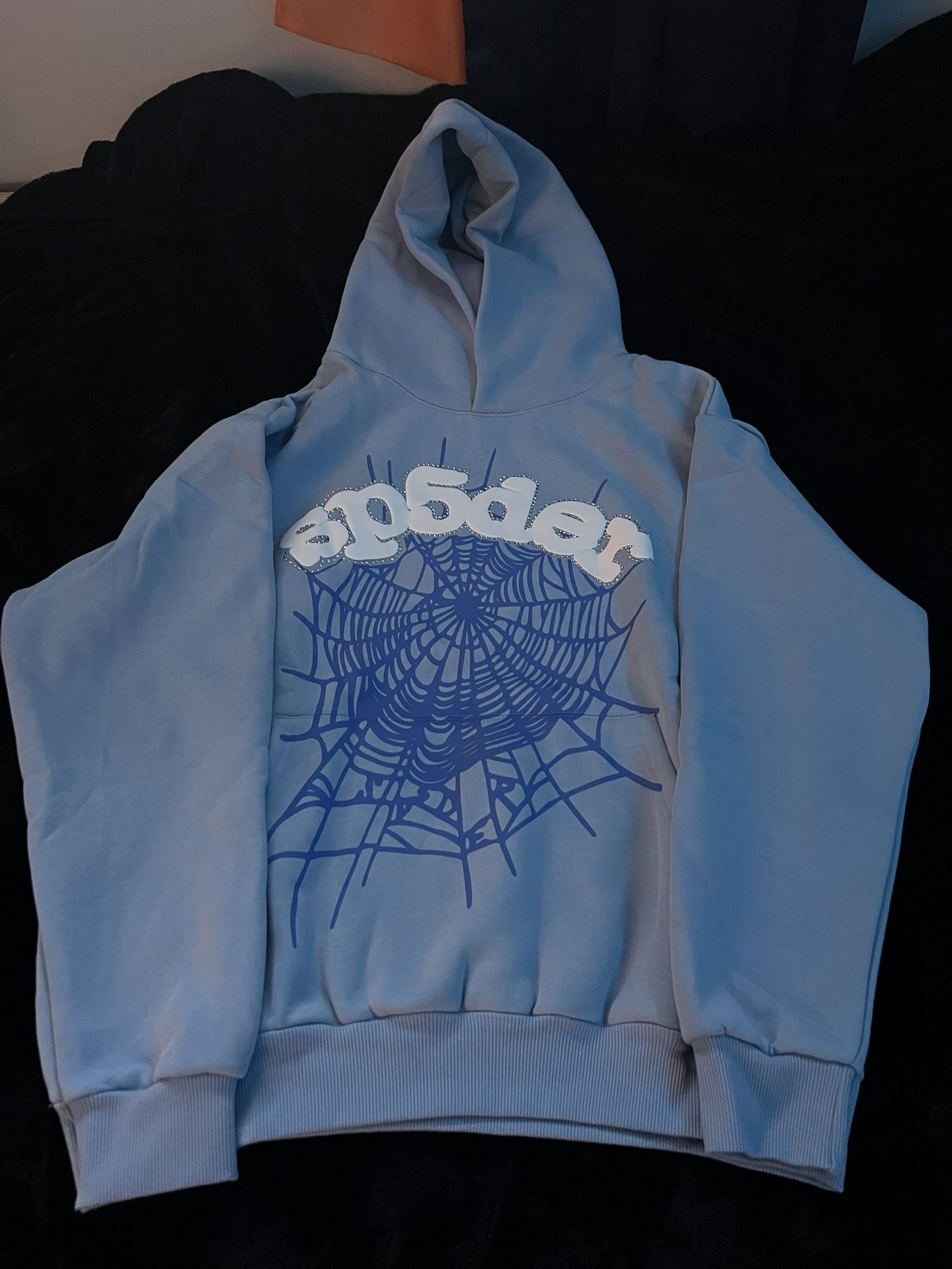 Sp5der Hoodie - Sky Blue - Size M