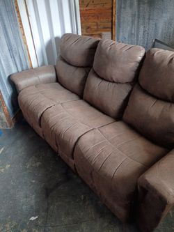 60$ for 3 person reclining couch no rips