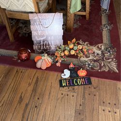 Fall And Halloween Decorations.