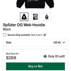 Sp5der Hoodie High Quality 