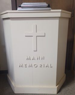 Antique White Woooden Pulpit