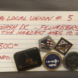 United Association Union Pin From Washington D. C.