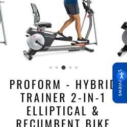 Elliptical Bike Hybrid Exercise Equipment 