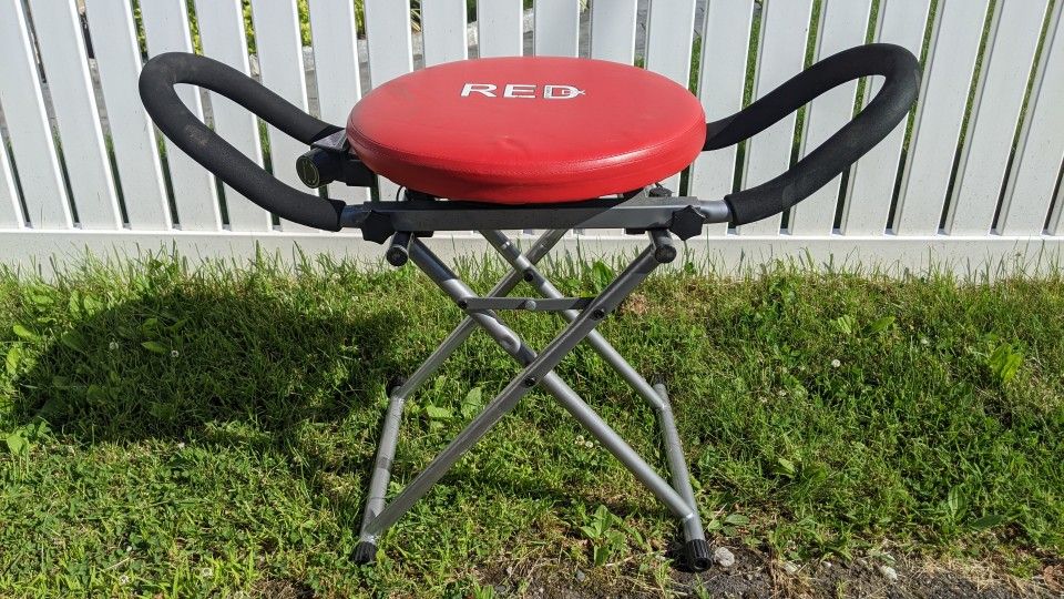 Red DX Fitness Abdominal Exercise Chair Core Resistance Rotation AB Body Fitness