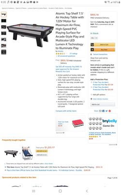 New in box air hockey table