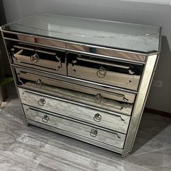 Z Gallerie mirror dresser and nightstand