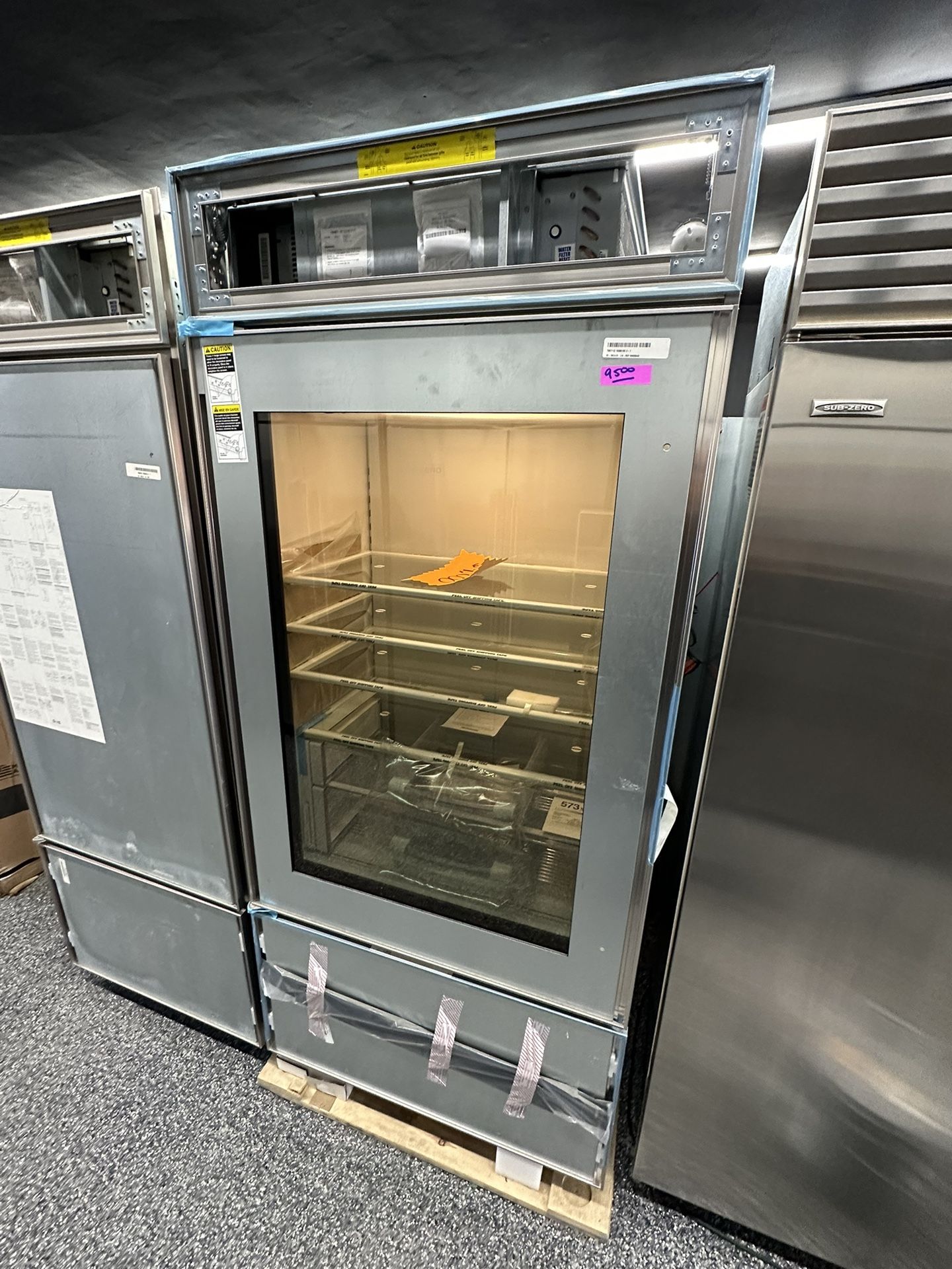 SubZero 36” Wide Panel Ready Built In Bottom Freezer Fridge - New Open Box Model