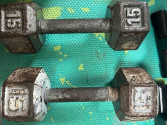15 pound dumbbells