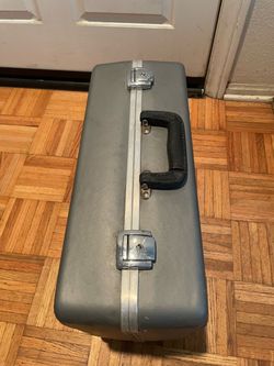 Vintage with Leather handle carrying case
