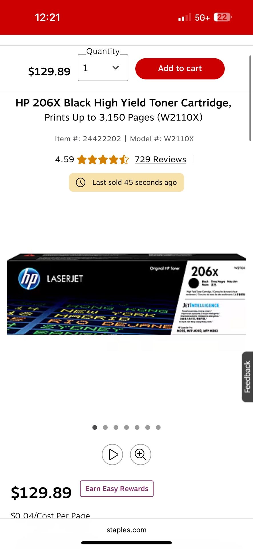 Ink  206 Worth 120 Ish 