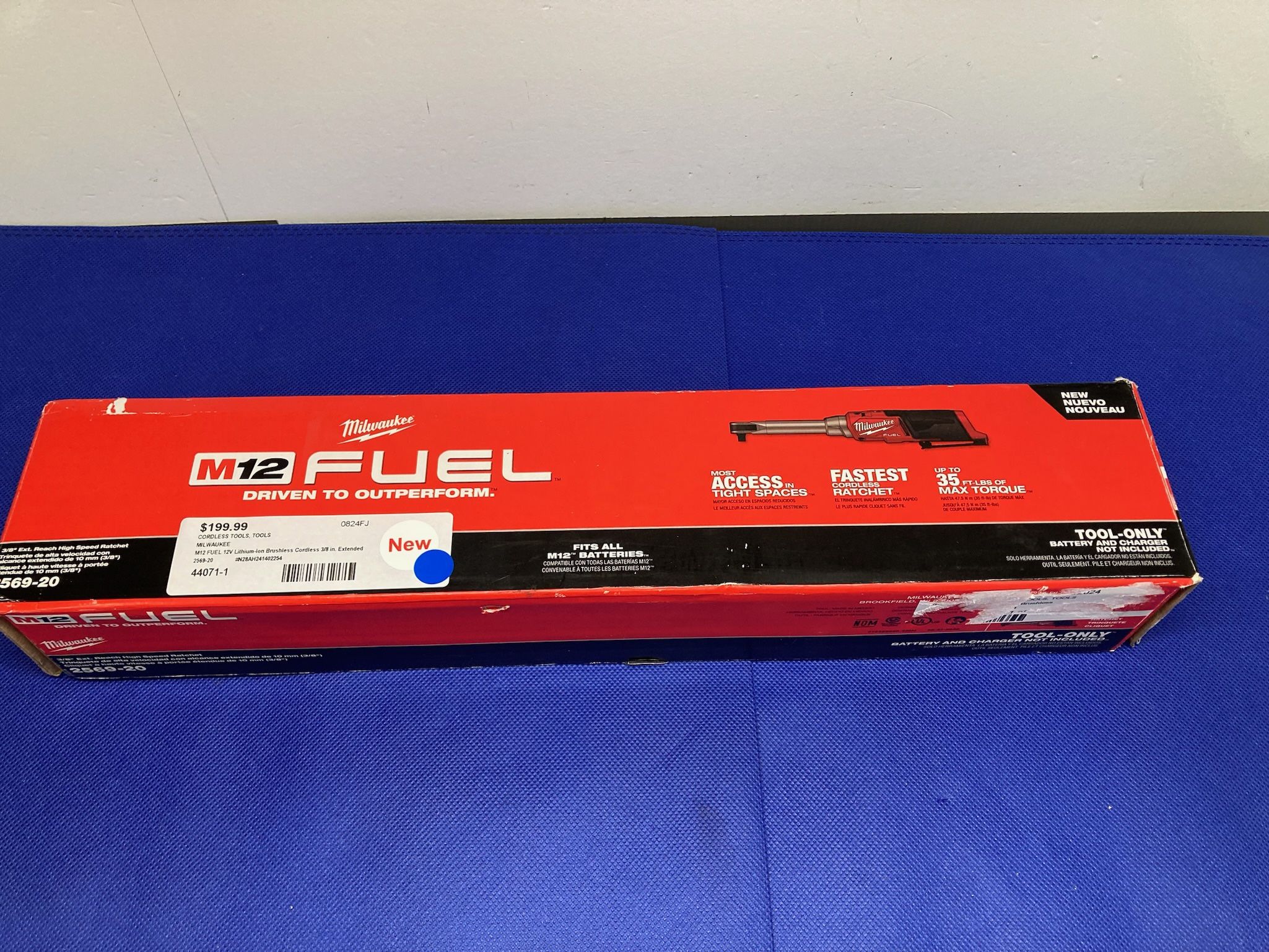 MILWAUKEE M12 FUEL 12V Cordless 3/8 in. Extended Reach Ratchet