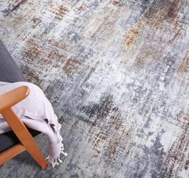 New 6x9 abstract, low profile stain resistant nonslip