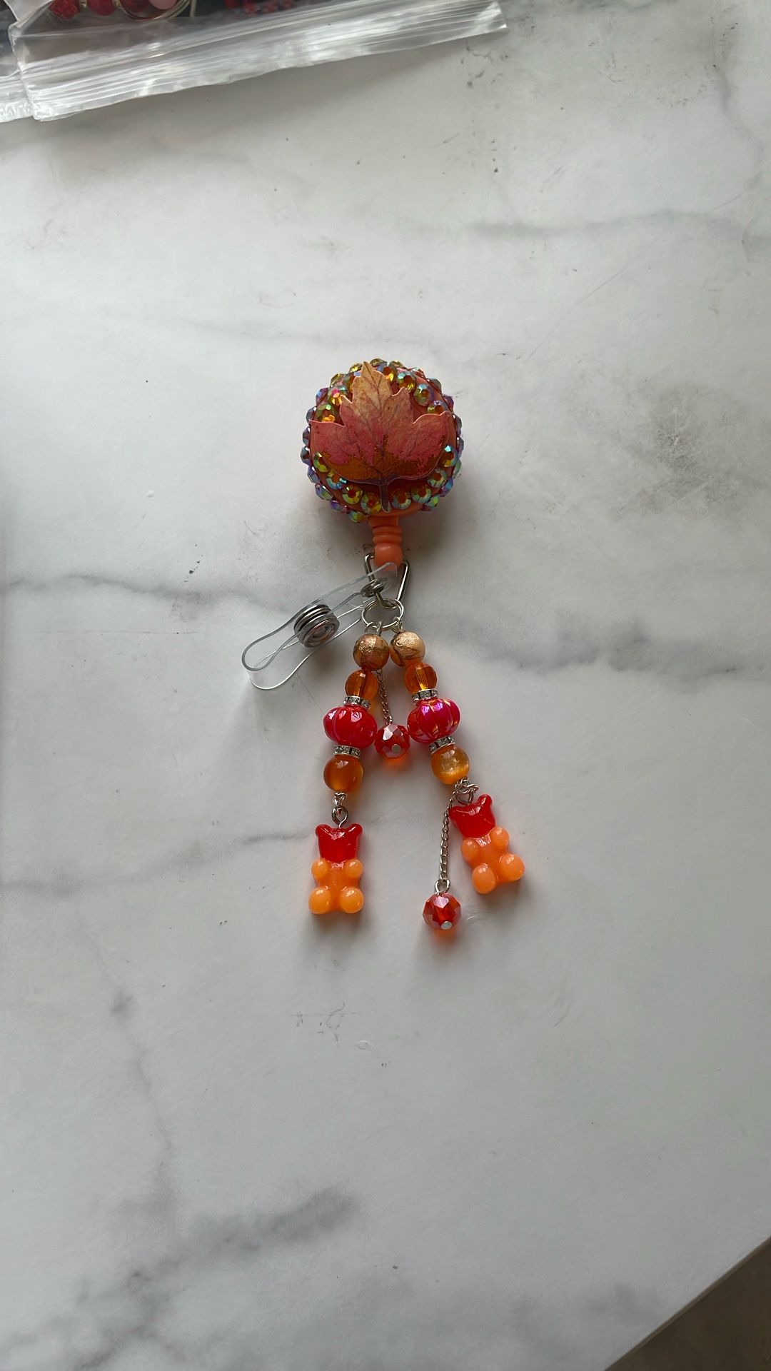 Holiday handmade name badge