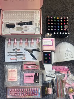 Beetles Huge Nail Kit Bundle – Gel Polish, UV Lamp, Nail Tips, Builder Gel & Tools Set 💅