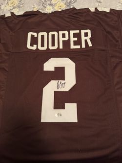 Amari Cooper signed custom Browns jersey