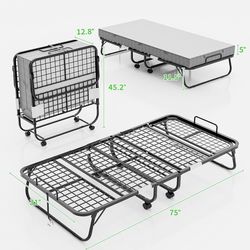 Twin Size Folding Bed Frame