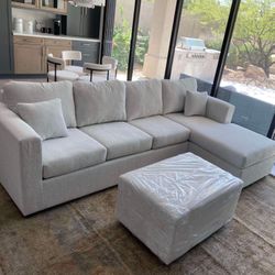 Sectional With Free Ottoman ‼️all Sectionals Are New Packed In Factory Plastic ‼️