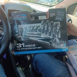 Power Torque 31 Piece 1/2 Drive Socket Set