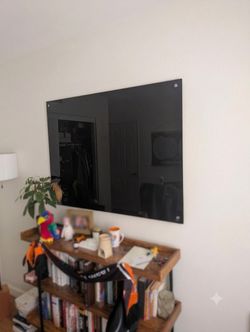 U Brands Black Glass Dry Erase Board – Large