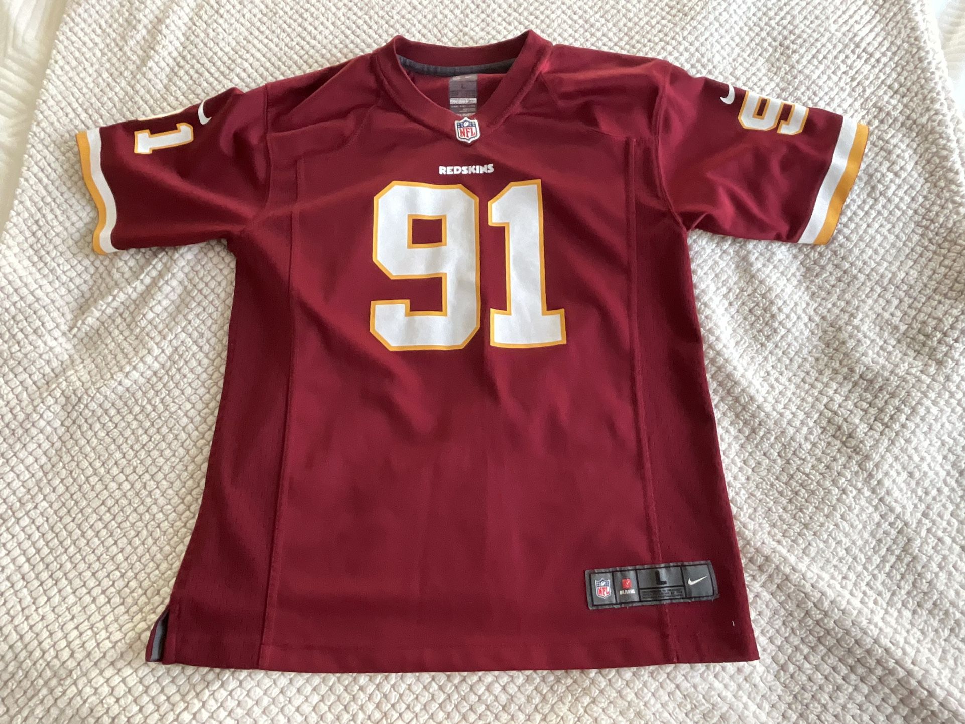 Ryan Kerrigan Washington Redskins Football Jersey Youth Large Nike NFL NFC East