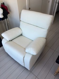 Leather Rocker recliner