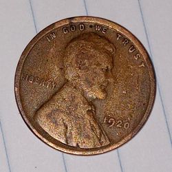1920 Wheat Penny US Coin Key Date