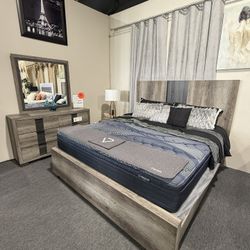 4 PC KING BEDROOM SET 