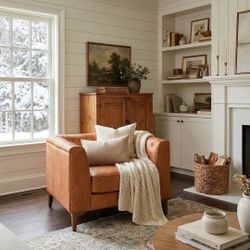 Essex Leather Launch / Accent Chair